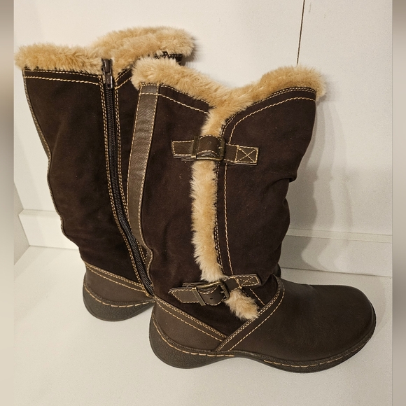 Yuu Brown Elsy faux fur lined winter boots size 6M - Picture 3 of 10